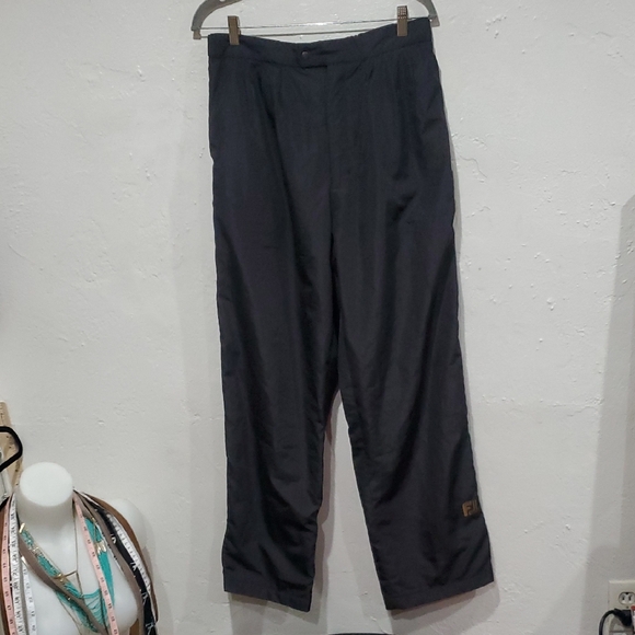 FootJoy Dryjoys Black Pants With Side Zippers And Adjustable Snaps Size M - Picture 1 of 16